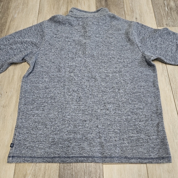 Gap 1/4 Button Pullover Sweater Mock Neck Long Sleeve Blue Men's Large Casual - Picture 5 of 8